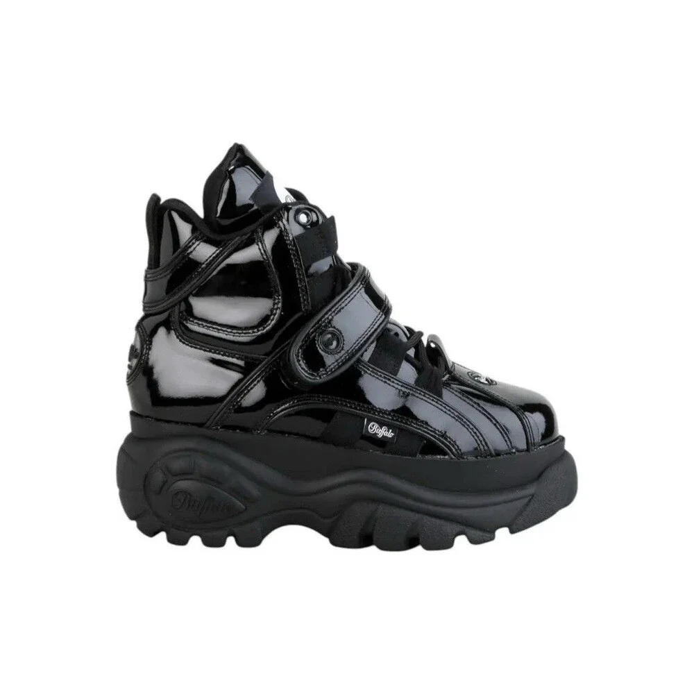 Buffalo London Platform Boots High Top Sneakers Black Women’s Size 40 US 9-9.5